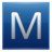 Letter M blue Icon